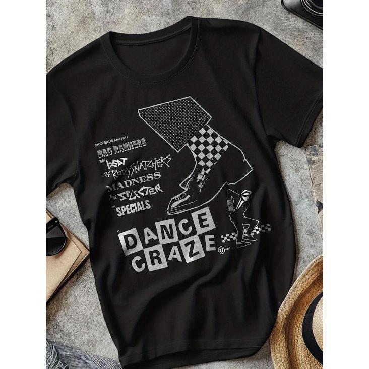 Футболка Dance Craze с трафаретной печатью, короткий рукав, ска, регги, даб, Madness, специальные диджеи