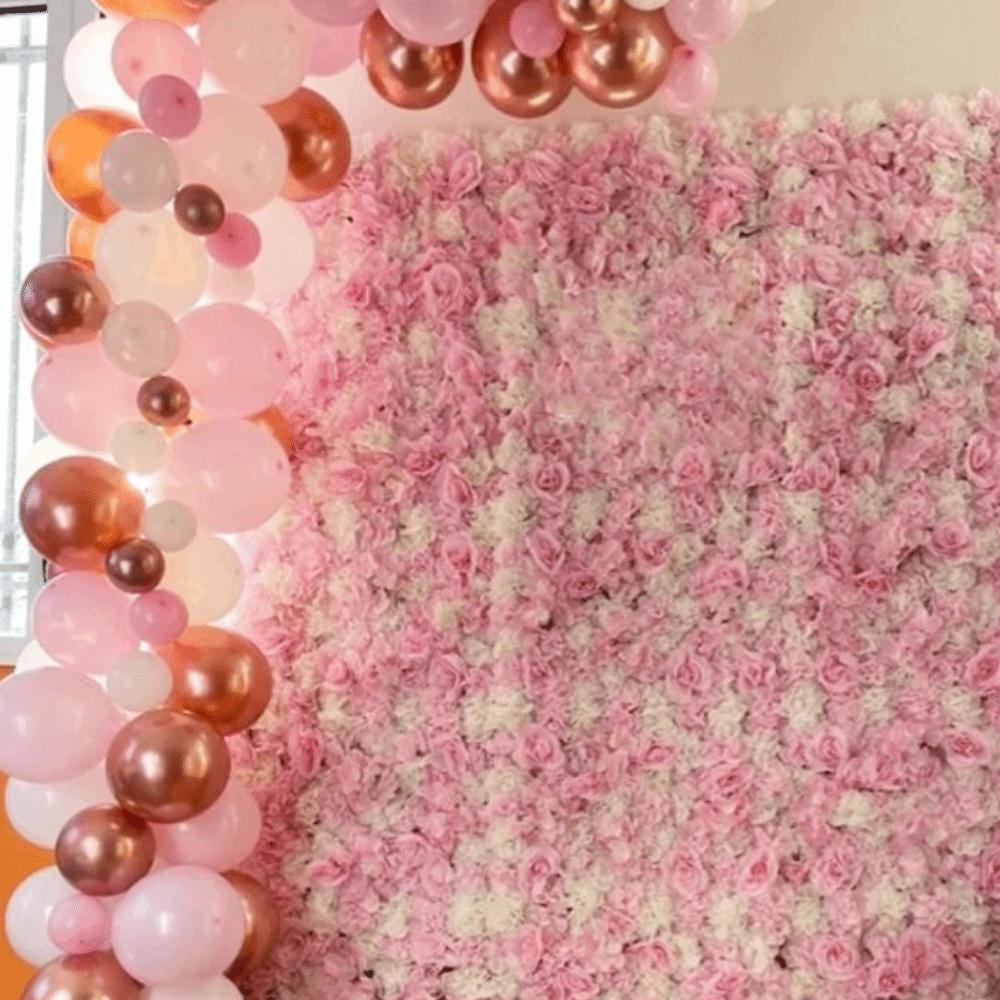 60x40 см Искусственные Цветочные Панели для Стен Ручная Работа Шелковые Розы Стена Цветов Уличные