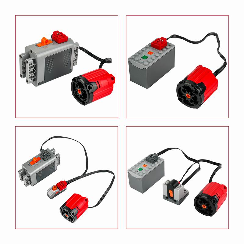 8882 XL Мотор Красный Плюс Строительные Блоки MOC Технологические Детали Power Functions Мотор для logoeds DIY Машина Грузовик Включить Питание