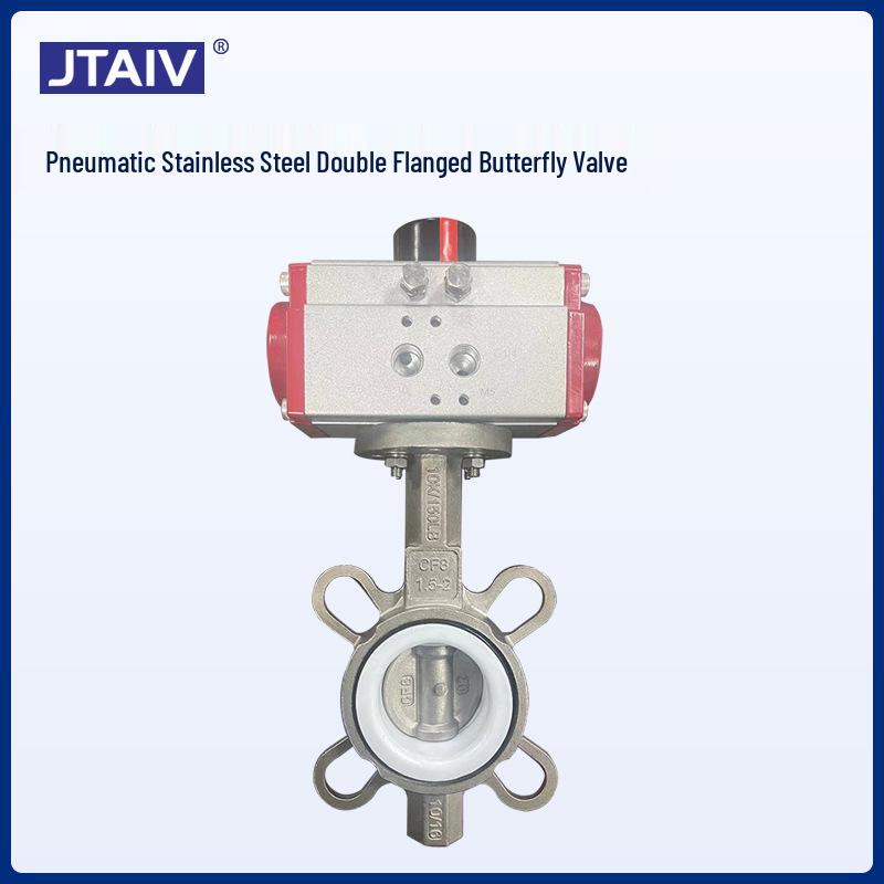 D671X High-Temp Steam Soft Seal Ductile Iron Double-Acting Pneumatic Butterfly Valve