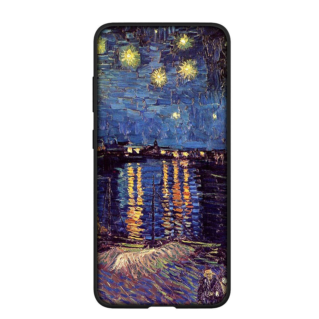 Чехол для телефона Samsung Galaxy S25 S24 S23 iPhone 16 15 Xiaomi Redmi Note 14 13 12 16E X 11 Pro OPPO Moto Huawei Wallpaper Van Gogh Starry Night Cover