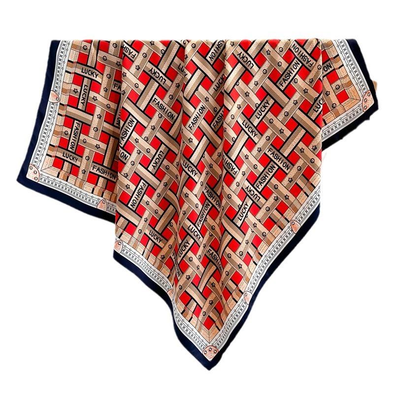 90 см дорожный солнцезащитный универсальный большой квадратный шарф шаль платок для защиты шеи шарф украшение для всех сезонов