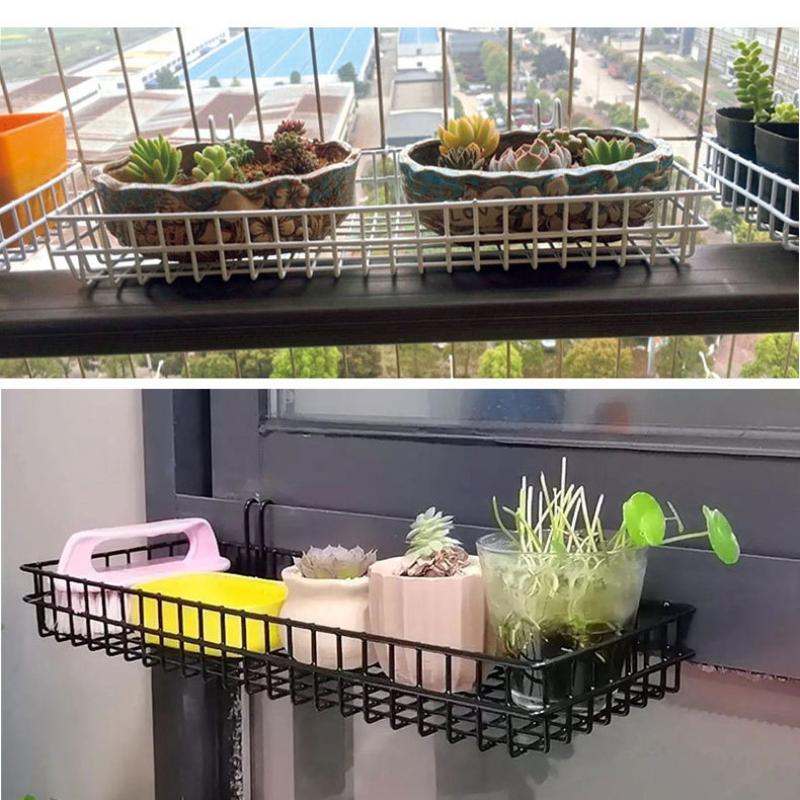 Металлическая декоративная корзина для хранения, сделай сам, железная решетка, цветочный горшок, подвесная полка, настенное искусство, рама, сетчатая витрина, украшение для дома