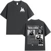 Rapper MALUMA Album Graphic T Shirt Unisex's Hip Hop Fashion Retro Short Sleeve T-shirt 100% Cotton Oversized Tee Shirt Streetwear