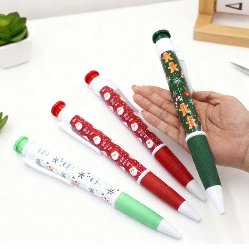 Novelty Toy Huge Ball Pen 28.5cm Oversize Ballpoint Pen Cartoon Christmas Pen School Office