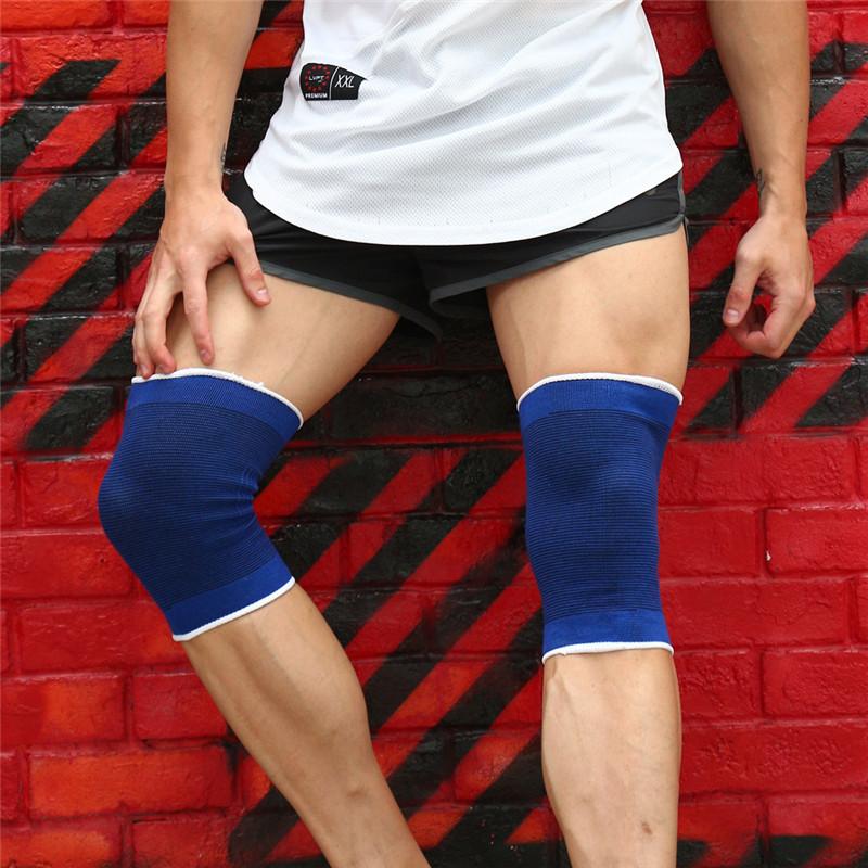 1 пара налокотников наколенников поддерживающих бандажей рукав эластичный наколенник баскетбол волейбол спортивный протектор повязка артрит