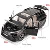 Модель автомобиля Toyota Sienna 1/24, игрушечная литая машинка с электроприводом, со звуками и огнями для детей, мальчиков, девочек и взрослых, подарок