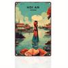HD Tin Sign Vintage World Travel City Wall Decor  Retro Rome Paris Dubai Miami Travel Poster Art Metal Tin Sign for Travel Love
