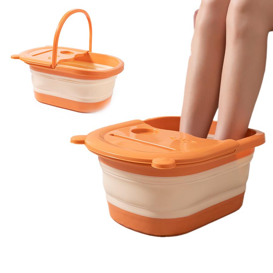 Складная массажная ванна для ног, бытовая минималистичная спальня для взрослых, ведро для замачивания ног с крышкой, глубокая ванна для ног, умывальник для ног