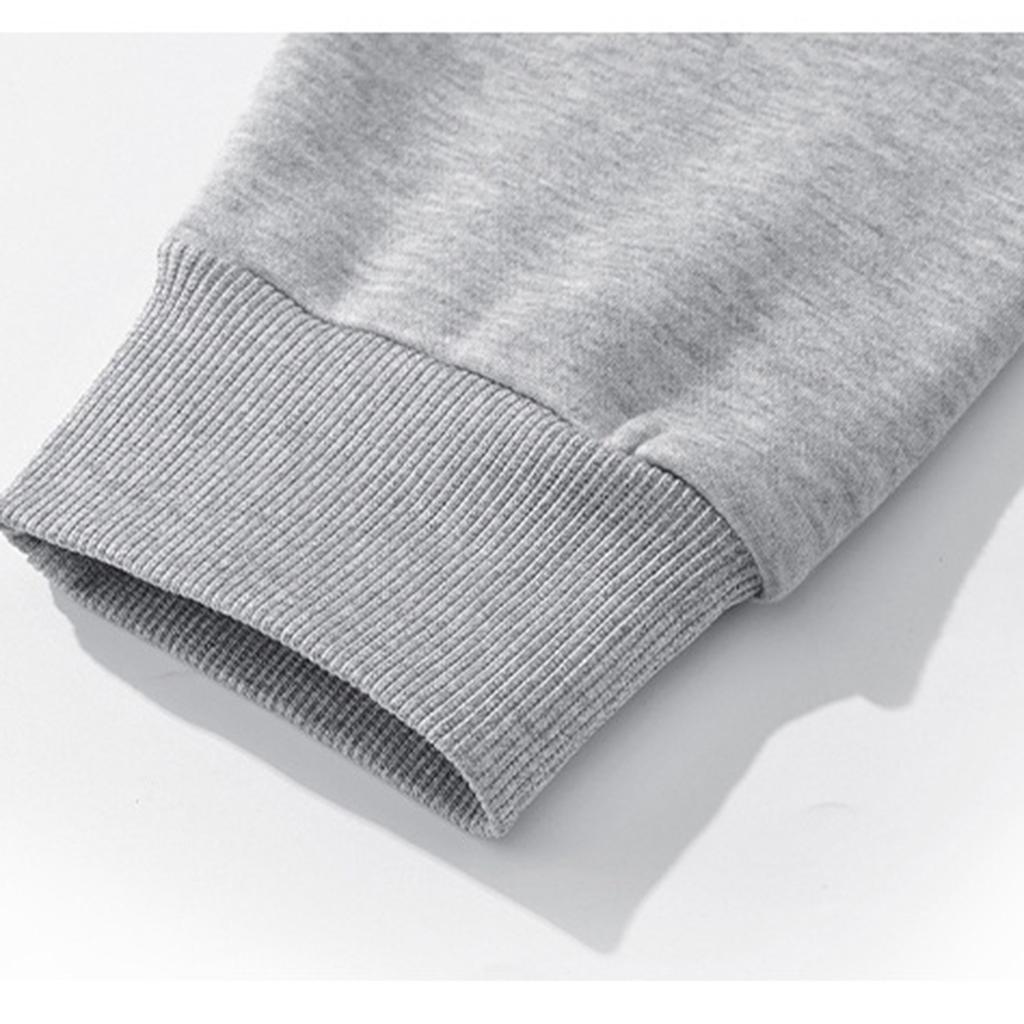 Мужская повседневная толстовка с капюшоном на молнии до середины, однотонная, свободного кроя, спортивная