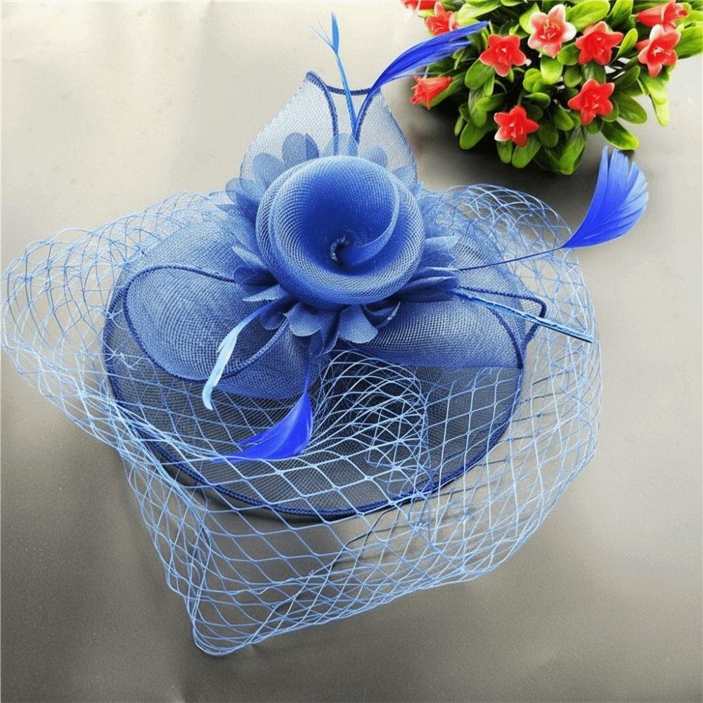Exquisite Elegant Veil Hat Vintage Style Hair Band Elegant Hair Drop Headpiece Bridal Wedding
