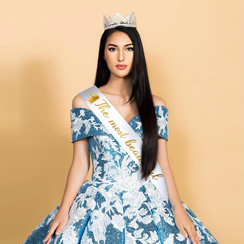 10pcs, Blank Satin Sashes Plain Sashes Party Accessory for Graduation Wedding Bachelorette Party DIY Supplies (White)