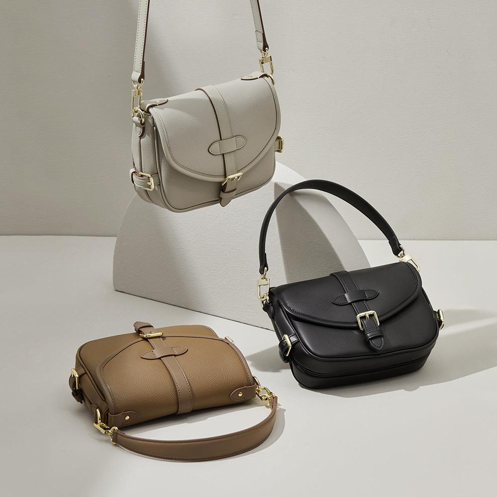 Сумка-седло из высококачественной кожи, ретро, модная и трендовая маленькая квадратная сумка, высококачественная сумка через плечо для поездок на работу