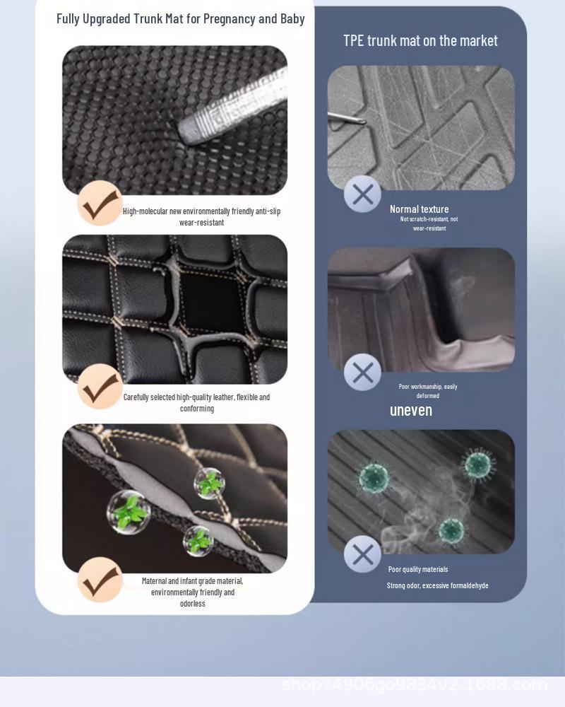 2025 Changan X5 PLUS Индивидуальный коврик в багажник - Полное покрытие с декором