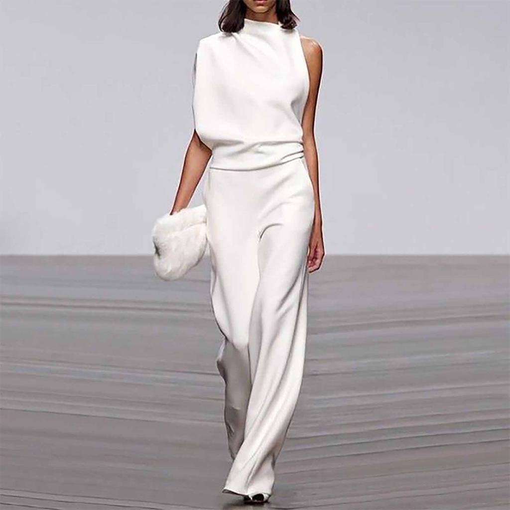 Women's Banquet Dress Jumpsuit Sexy Hanging Neck Women's Trousers