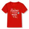 My Grandma Love Me To The Moon and Back Print Funny Kids T Shirt Toddler Unisex Short Sleeve T-shirt Fashion Boy Girl Streetwear