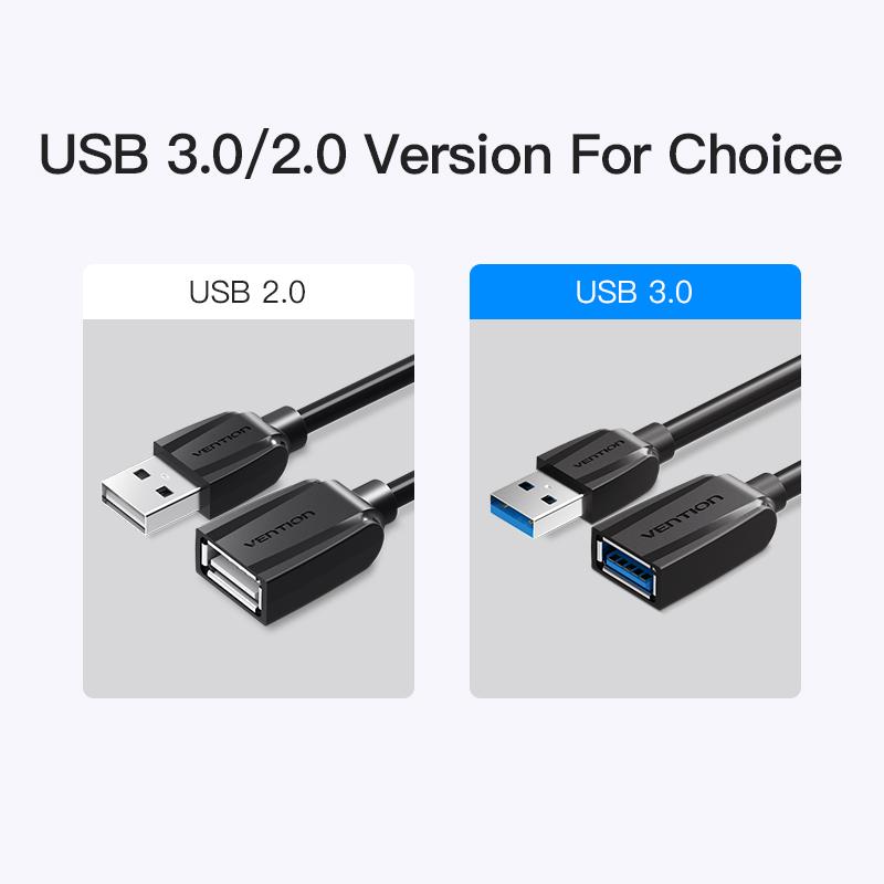 Vention USB-удлинитель USB 2.0 3.0 Удлинительный кабель для компьютерного ТВ 1 м 2 м 3 м