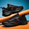 Популярные мужские кроссовки, летние черные сетчатые дышащие кроссовки, мужские повседневные амортизирующие спортивные кроссовки, износостойкие кроссовки