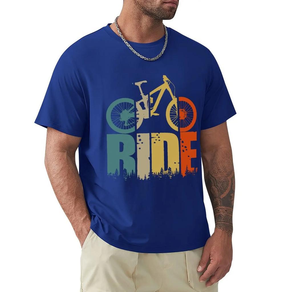 Футболка Retro Ride Your Mountain Bike MTB Lover Футболка Harajuku с коротким рукавом Футболка с хлопковой графикой Топы
