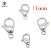 20pcs Stainless Steel Hole 9-15mm Lobster Clasps & Hooks Steel Color Connectors for Jewelry Findings Materials DIY Crafts
