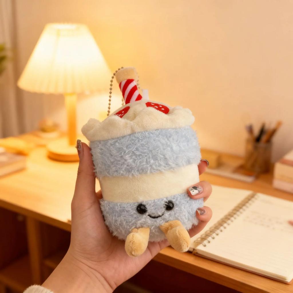 Cartoon Cute Fruit and Vegetable Plush Series Keychain Toy Peach Pear Cherry Doll Smiling Face Fruit Decoration Pet Gift