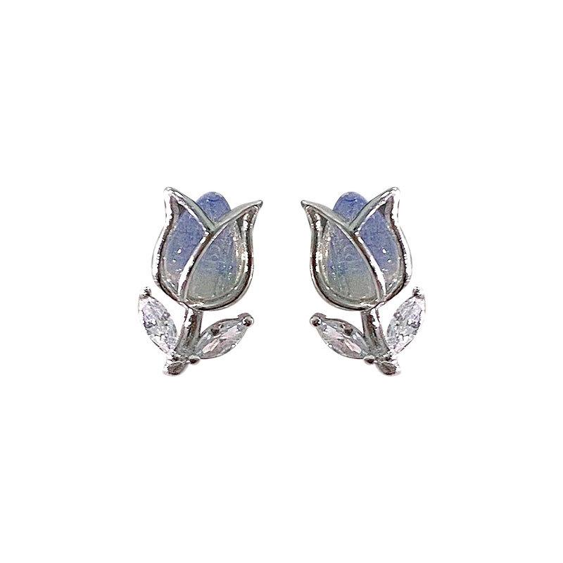 Серьги Sweet Tulip, супер фея, цветочные серьги, легкие, роскошные, высококачественные серьги для женщин, Niche Sense