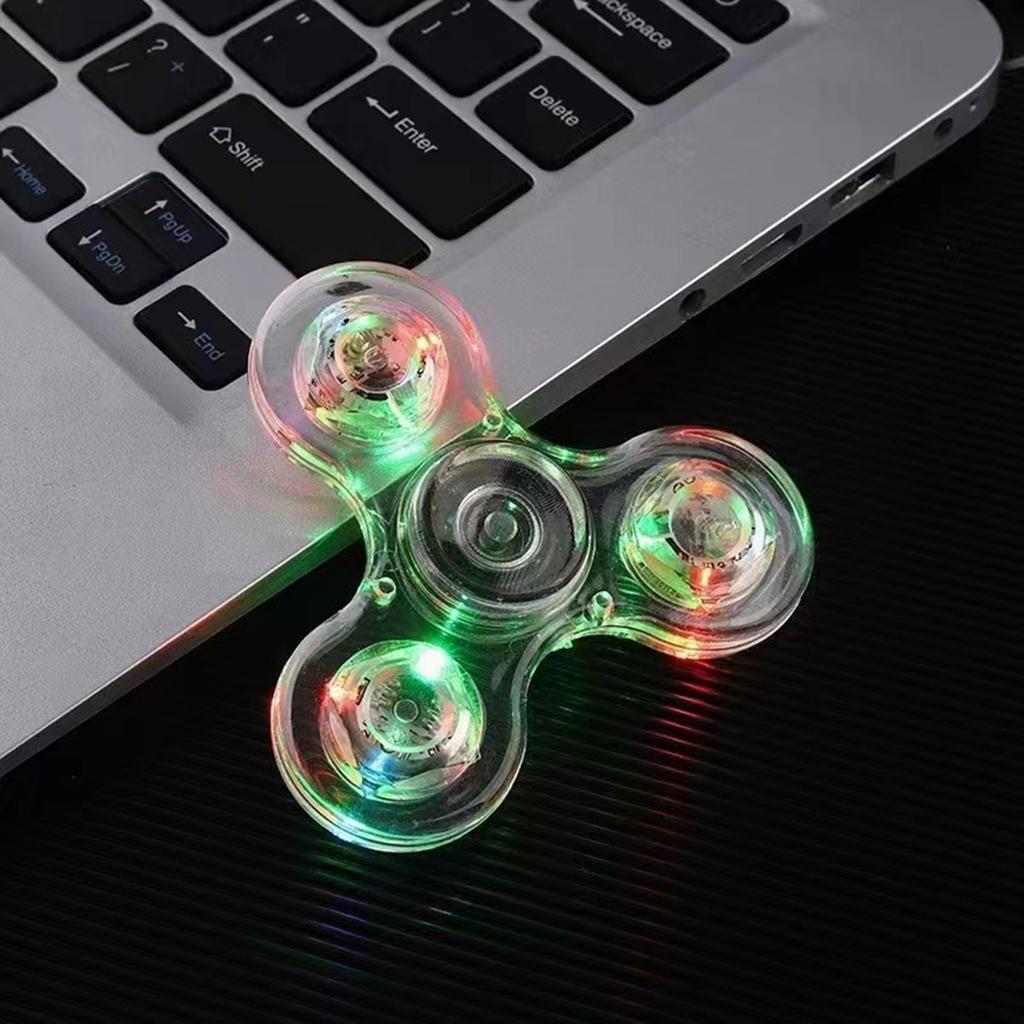 Светящийся светодиодный спиннер Fidget Spinner Hand Top Spinners светится в темноте EDC Figet Spiner Finger Stress Relief