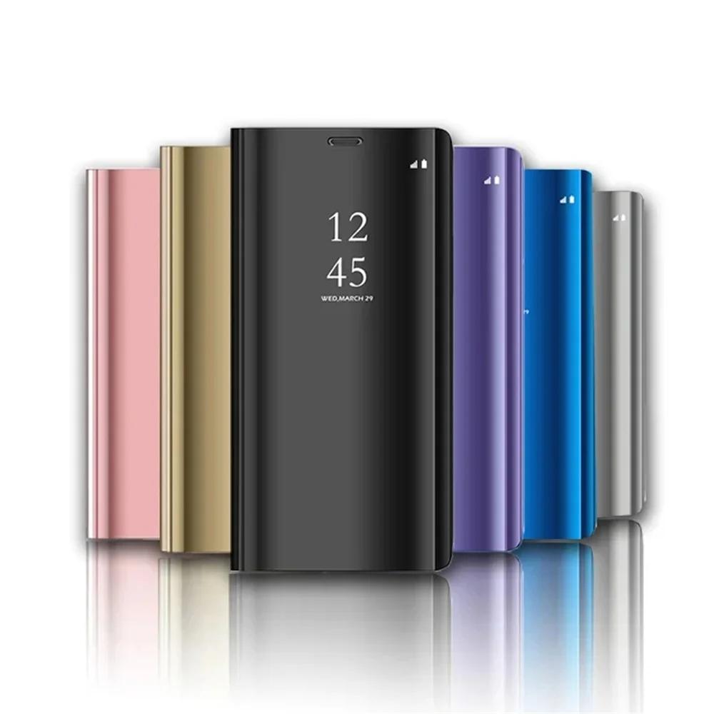 Чехол-книжка с зеркалом для Samsung Galaxy A55 A16 A56 A36 A26 A35 A15 A25 5G Чехлы-подставки для Samsung A54 A34 A14 A73 A53 A33 A13 Крышка