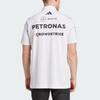 adidas X Mercedes-Amg Petronas F1 Collaboration Team Повседневная Удобная Полосатая Футболка Мужские топы Белый Черный JW0586
