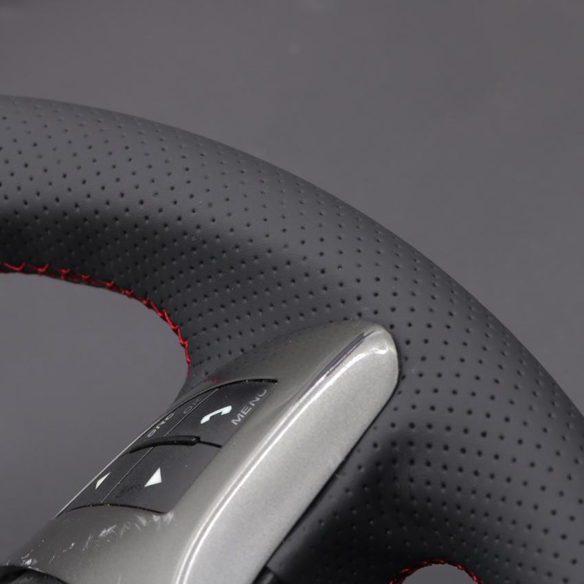 Faux Black Car Leather Noslip Steering Wheel Cover Braid For Lancia Delta 20082015 Ypsilon 20112024 Chrysler Delta 20112014