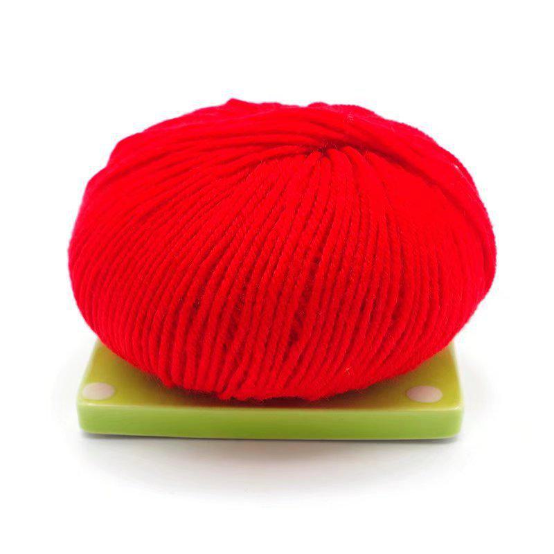 Клубок акриловой пряжи для вязания свитеров, крючков, обуви, тапочек, изделий ручной работы.