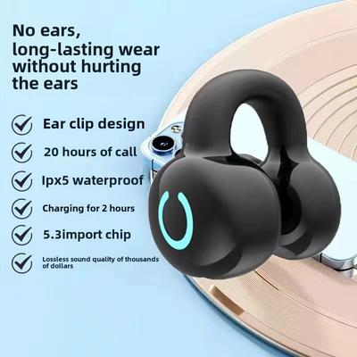 Наушники Bluetooth с костной проводимостью, беспроводные спортивные наушники-клипсы с длительным сроком службы