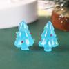Creative Cartoon Mini Christmas Tree Ornaments: Cute Resin Snow Tree Crafts for Desktop Decoration