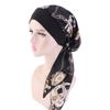 Fashion Headwear Pre-Tied Elastic Chemo Pirate Cap Hair Loss Hat Muslim Turban Cancer Head Scarf