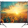 Sunflower field background Outdoor holiday party background portrait photography studio