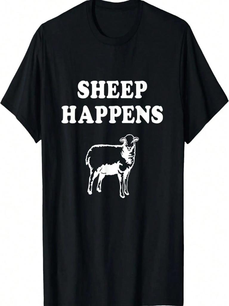 Sheep Happens Funny Sheep Farmer T-Shirt