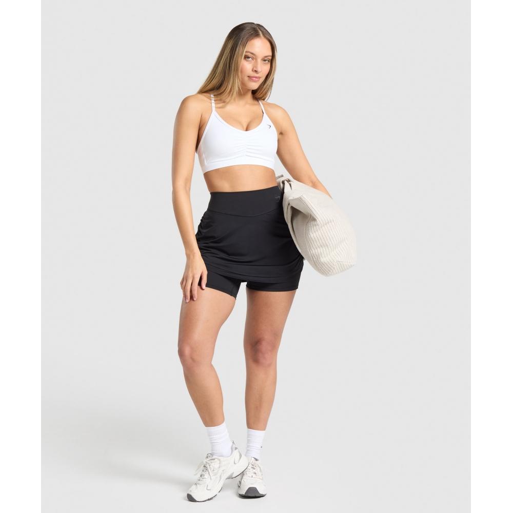 Gymshark Ruched Skort Black B3c8n Bb2j