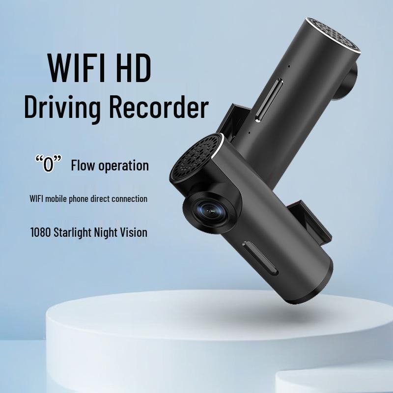 WiFi HD Night Vision Dash Cam with Mobile Linking & USB, 24/7 Parking Monitoring, Hidden Design.