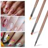14 PCS Nail Design Painting Brush Set Nail Art Brushes Acrylic Nailbrush Double-ended Nails Art Brushes Extension Gel Builder Nails Gel Brush Dotting