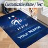 Custom Text Printed Rug France national football team Non Slip Floor Carpet For Home Room Decor