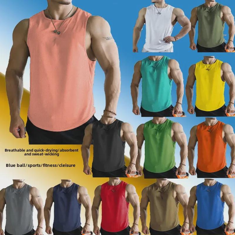 Men's Quick-Dry Fitness Vest - Sleeveless Waistcoat for Basketball, Running, and Training