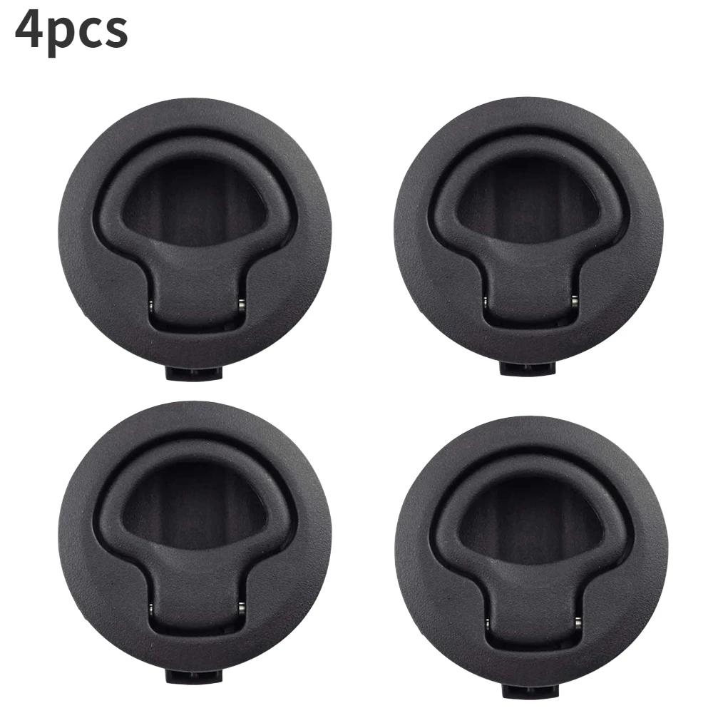 1/2/4/8/10 шт. Круглая врезная защелка с захлопыванием для автодома, лодки, морской палубы, люков, подъемная ручка, без ключа, морской палубный шкафчик