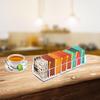 Flower Tea Bag Storage Box Transparent Display Box 8-Grid Classification Box Multi Functional Desktop Organizing Tool