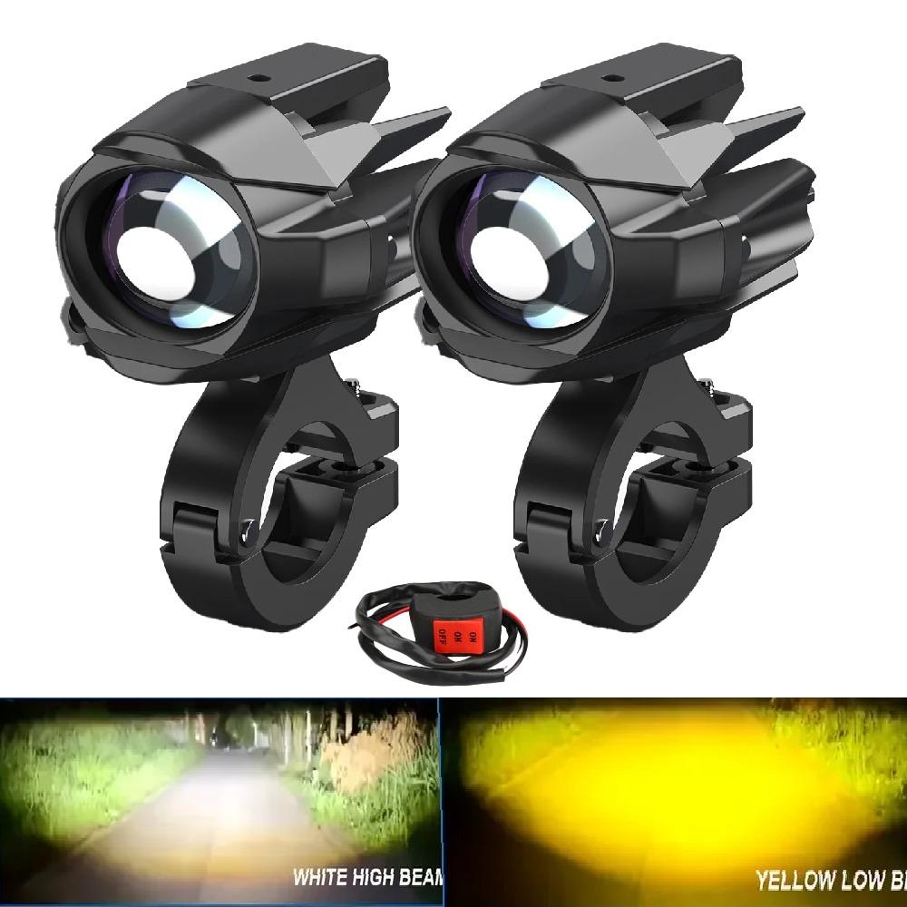 1/2 Pcs Alloy Motorcycle Fog Light Spot Driving Light DRL Kits for BMW/Honda/Yamaha/Suzuki