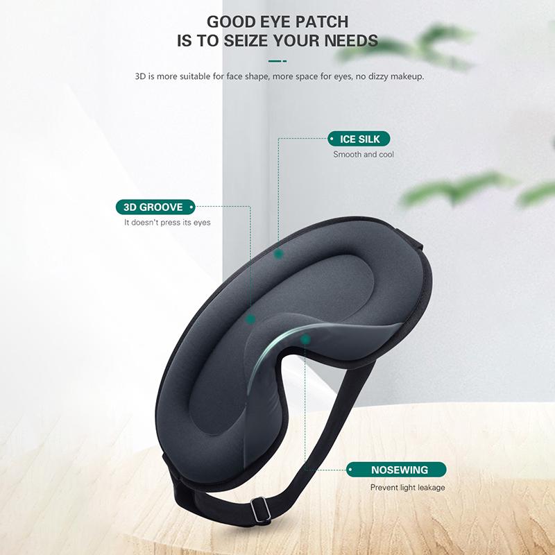 Маска для сна с 3D контурной чашкой, вогнутая формованная ночная маска для сна