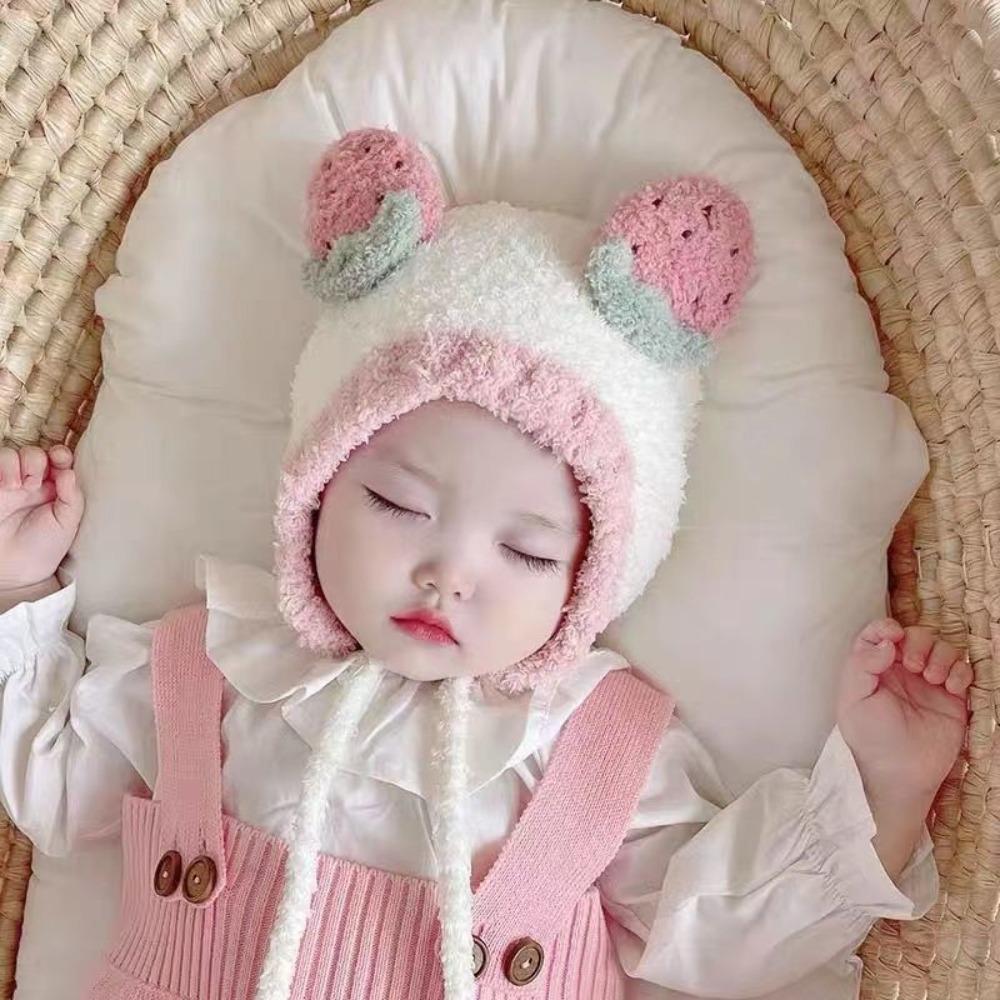 Warm Ear Protection Cap Fruit Ear Baby Hat Cute Sunscreen Hat Children