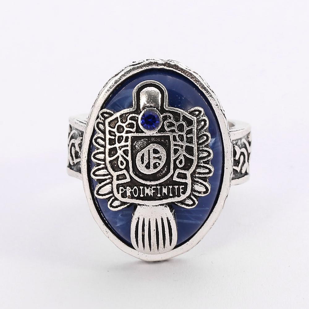 Дневники вампира Кольцо А-Я 26 Букв Для Женщин и Мужчин Алфавитные Инициалы Готическая Бижутерия Сальваторе Дэймон Возрожденный Кольцо Дневного Света