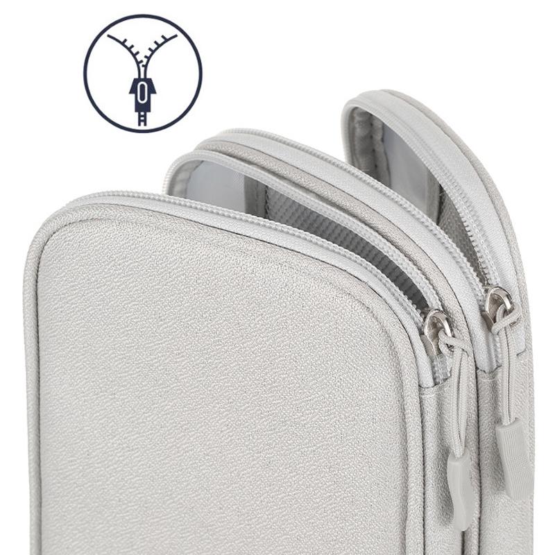 Сумки для хранения кабеля передачи данных, портативный органайзер для наушников, чехол для переноски цифрового гаджета, двухслойная цифровая USB-сумка для защиты жесткого диска