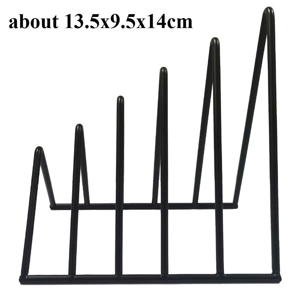 26X18X18Cm Storage Rack for Vinyl Records 9 Locations for A Desk A Shelf Black Photo Picture Frame Oil Painting Plate Book