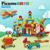 PicassoTiles () PTB120 120 Pieces Brush Shape 3D Building Blocks Tiles Toy Set Learning Playset STEM Toy Educational Kit Promote Children's Brain